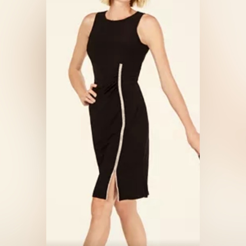 MSK Embellished Sheath Dress Black